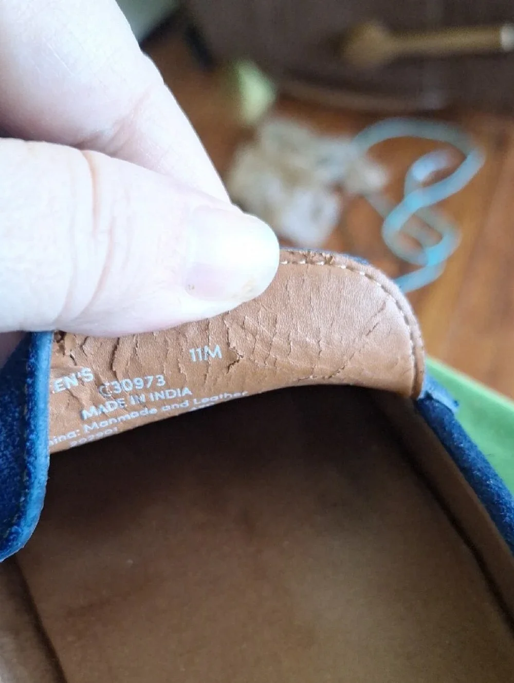 Cole Haan Blue Suede Penny Loafers